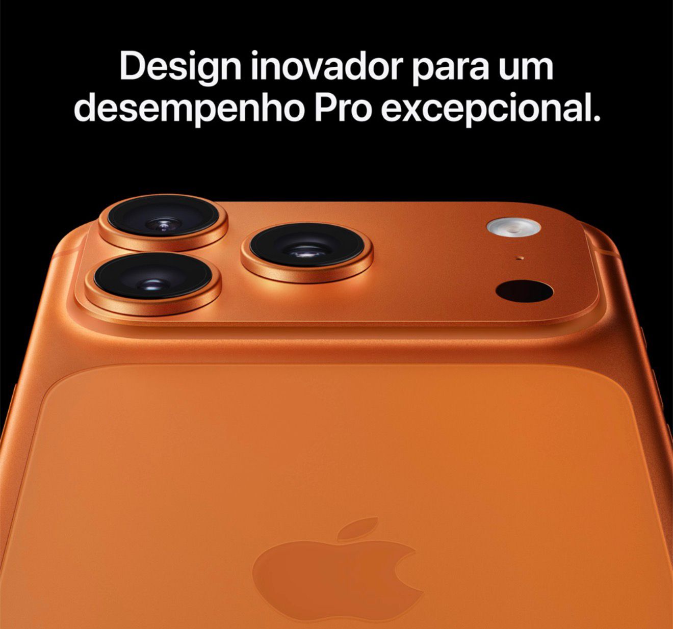 Lançamento 2025 iPhone 17 Pro Max 256GB Cor Cosmic Orange Novo